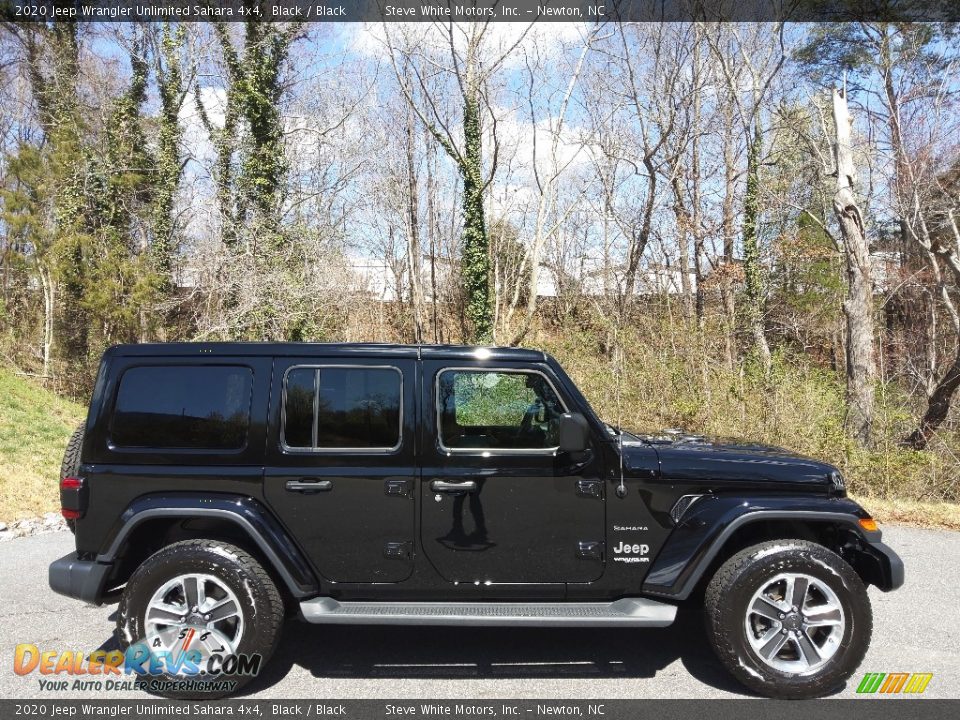 Black 2020 Jeep Wrangler Unlimited Sahara 4x4 Photo #5