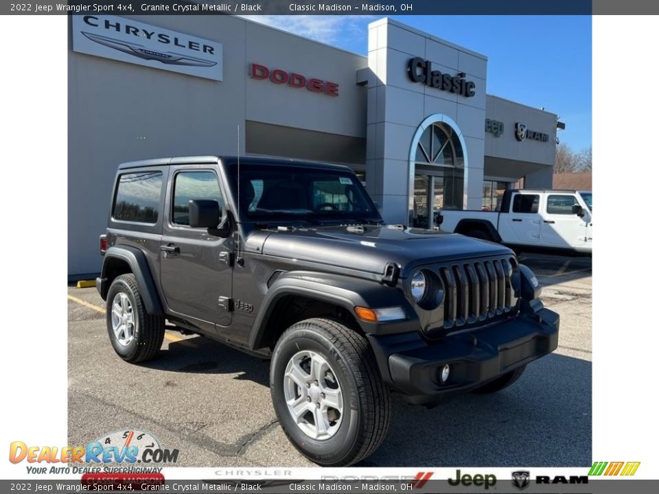 2022 Jeep Wrangler Sport 4x4 Granite Crystal Metallic / Black Photo #1