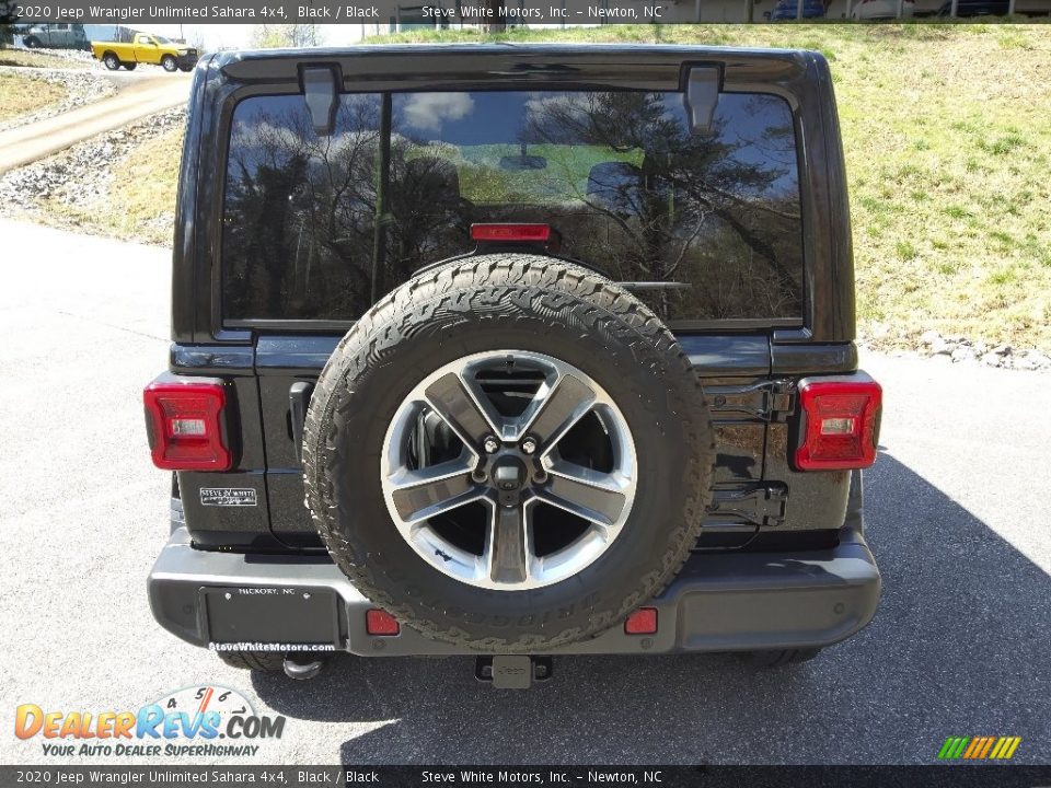 2020 Jeep Wrangler Unlimited Sahara 4x4 Black / Black Photo #7