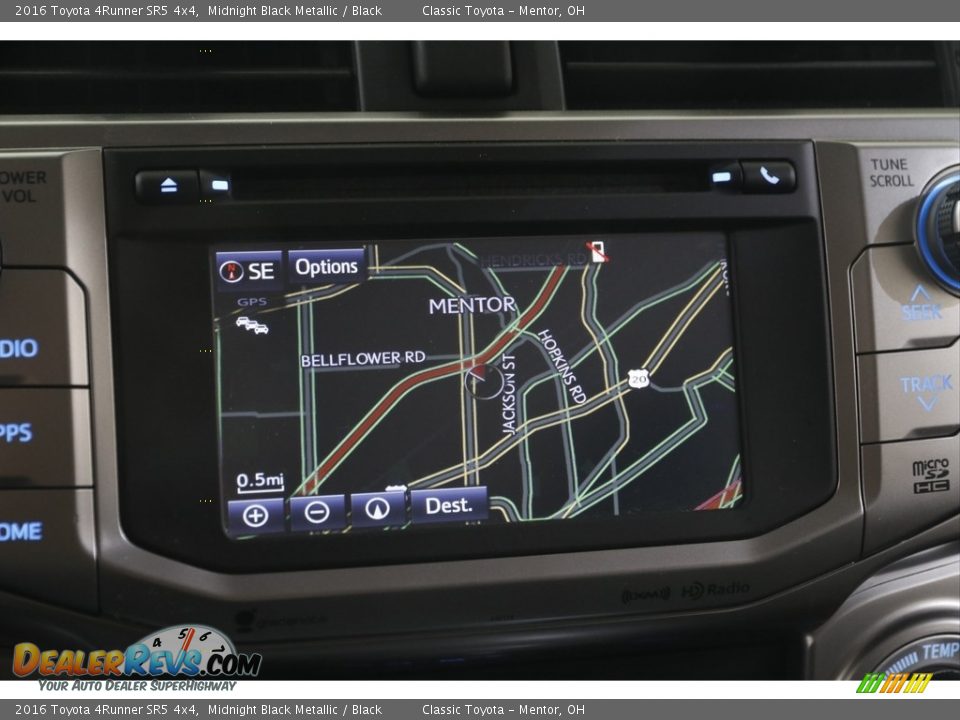 2016 Toyota 4Runner SR5 4x4 Midnight Black Metallic / Black Photo #11