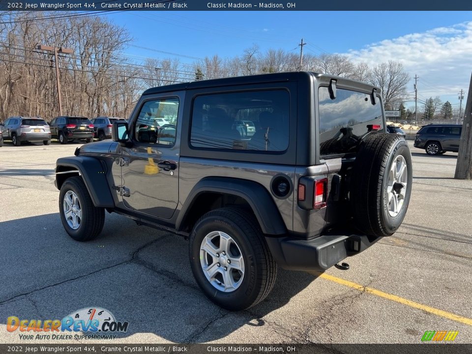 2022 Jeep Wrangler Sport 4x4 Granite Crystal Metallic / Black Photo #10