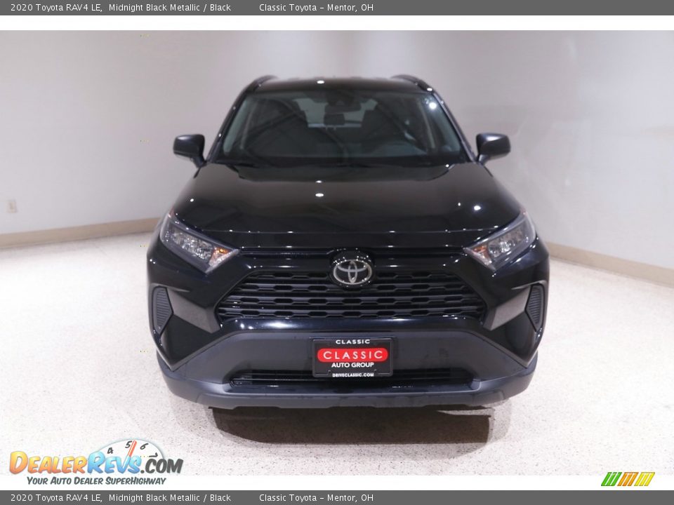 2020 Toyota RAV4 LE Midnight Black Metallic / Black Photo #2