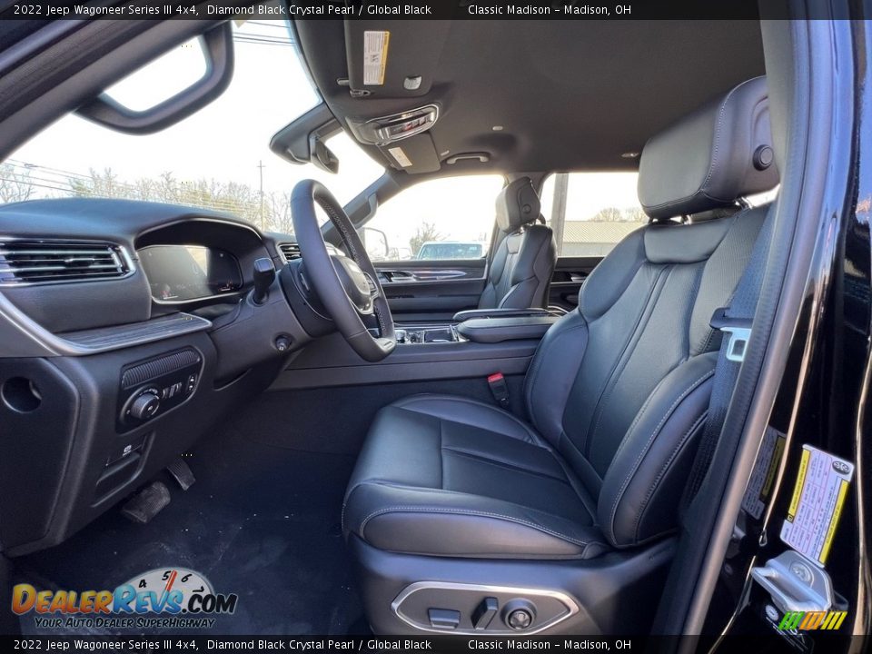 2022 Jeep Wagoneer Series III 4x4 Diamond Black Crystal Pearl / Global Black Photo #2