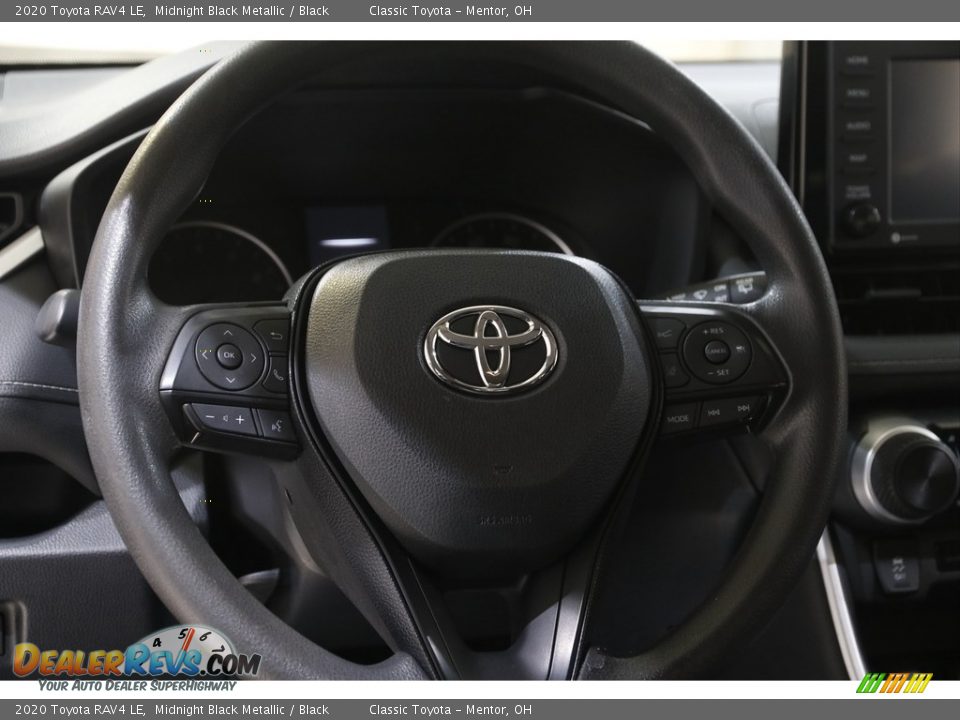 2020 Toyota RAV4 LE Midnight Black Metallic / Black Photo #7