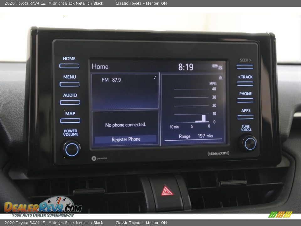 2020 Toyota RAV4 LE Midnight Black Metallic / Black Photo #10