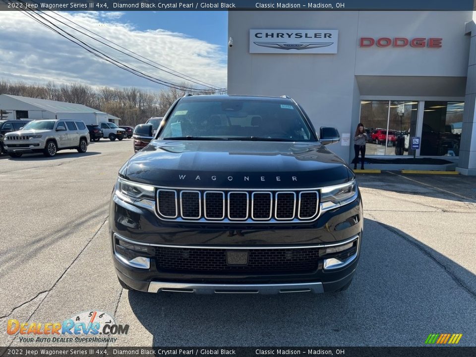 2022 Jeep Wagoneer Series III 4x4 Diamond Black Crystal Pearl / Global Black Photo #8