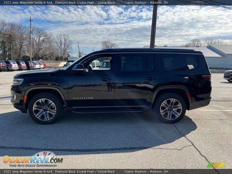 2022 Jeep Wagoneer Series III 4x4 Diamond Black Crystal Pearl / Global Black Photo #10