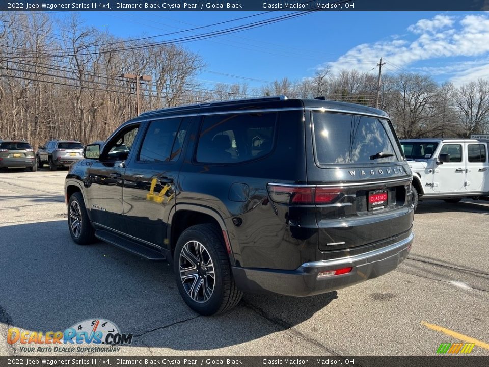 2022 Jeep Wagoneer Series III 4x4 Diamond Black Crystal Pearl / Global Black Photo #11