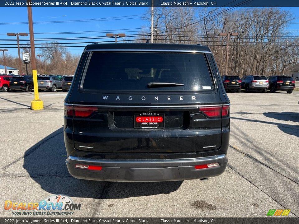 2022 Jeep Wagoneer Series III 4x4 Diamond Black Crystal Pearl / Global Black Photo #12