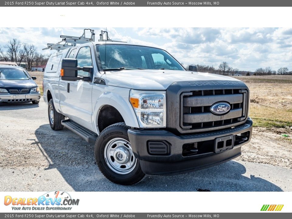 2015 Ford F250 Super Duty Lariat Super Cab 4x4 Oxford White / Adobe Photo #1