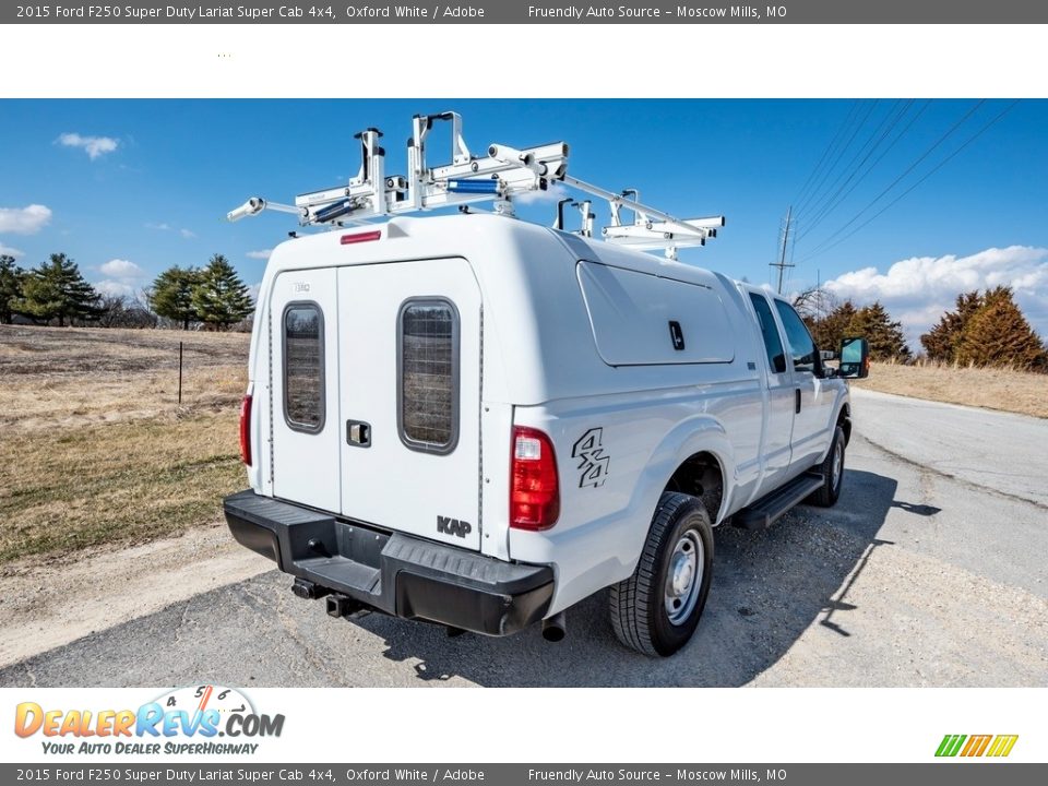 2015 Ford F250 Super Duty Lariat Super Cab 4x4 Oxford White / Adobe Photo #4