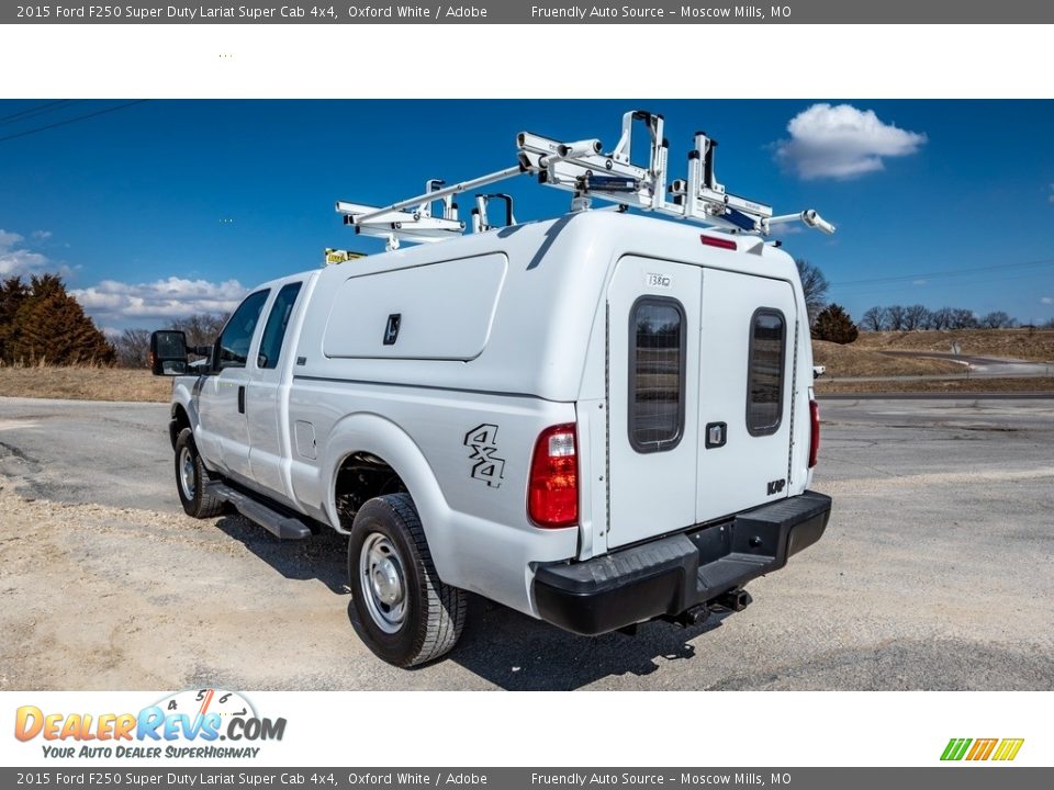 2015 Ford F250 Super Duty Lariat Super Cab 4x4 Oxford White / Adobe Photo #6