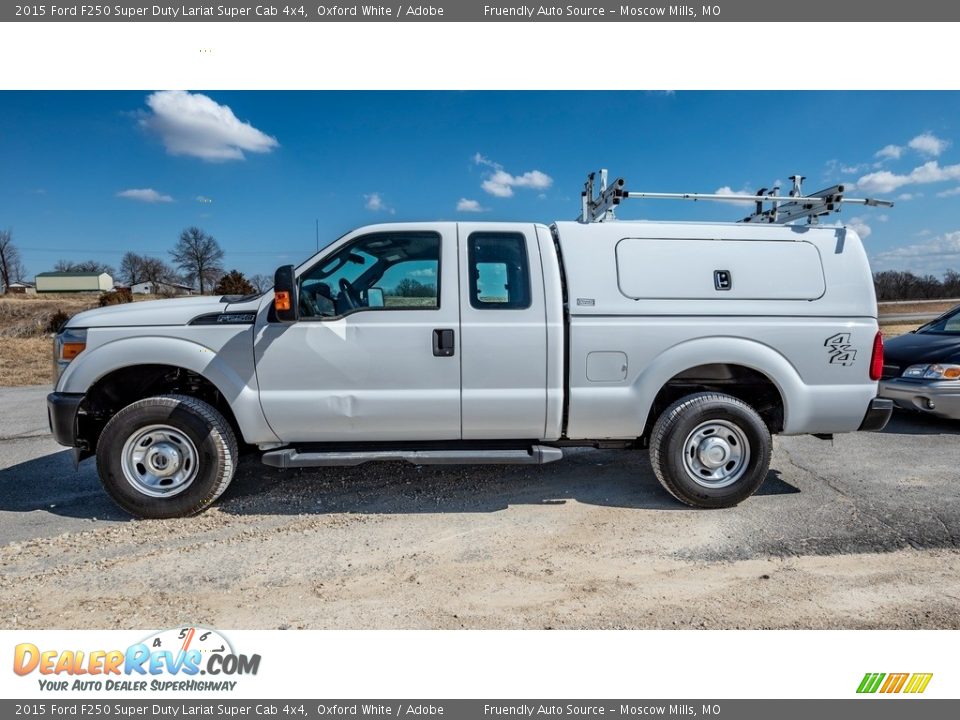 2015 Ford F250 Super Duty Lariat Super Cab 4x4 Oxford White / Adobe Photo #7