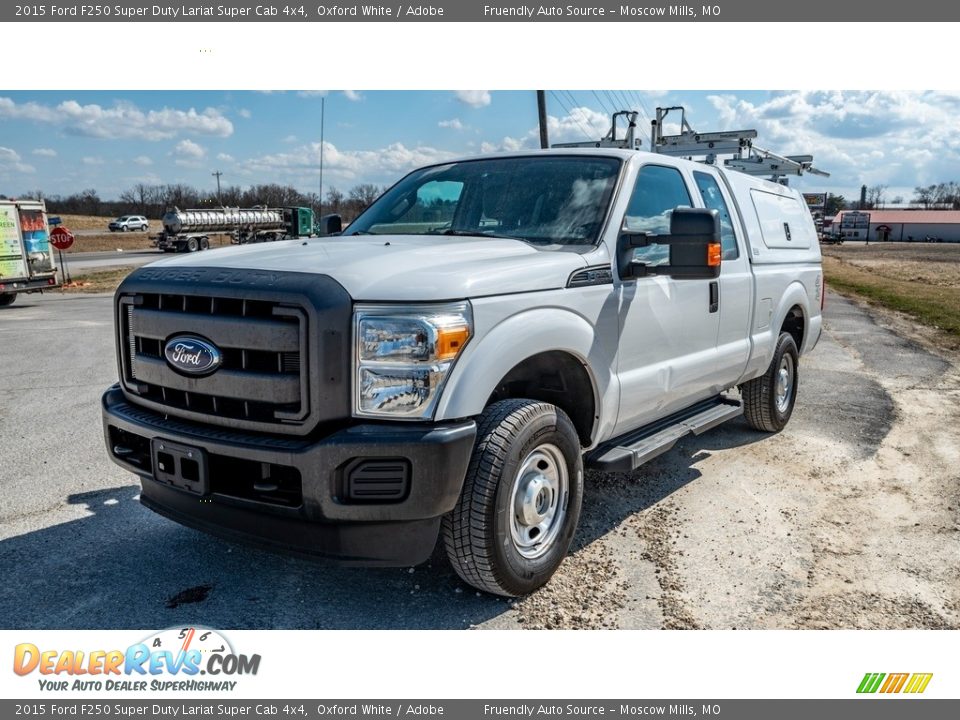 2015 Ford F250 Super Duty Lariat Super Cab 4x4 Oxford White / Adobe Photo #8