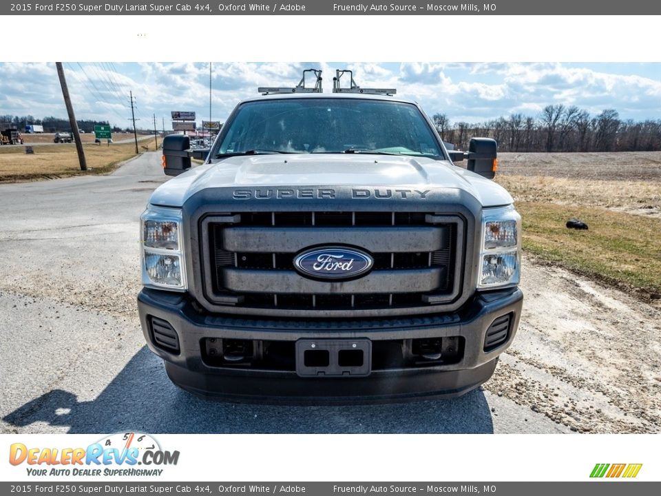 2015 Ford F250 Super Duty Lariat Super Cab 4x4 Oxford White / Adobe Photo #9