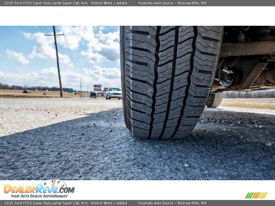 2015 Ford F250 Super Duty Lariat Super Cab 4x4 Oxford White / Adobe Photo #11