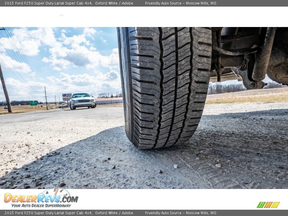 2015 Ford F250 Super Duty Lariat Super Cab 4x4 Oxford White / Adobe Photo #12