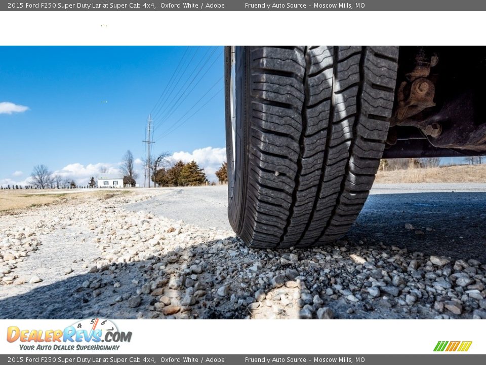 2015 Ford F250 Super Duty Lariat Super Cab 4x4 Oxford White / Adobe Photo #15