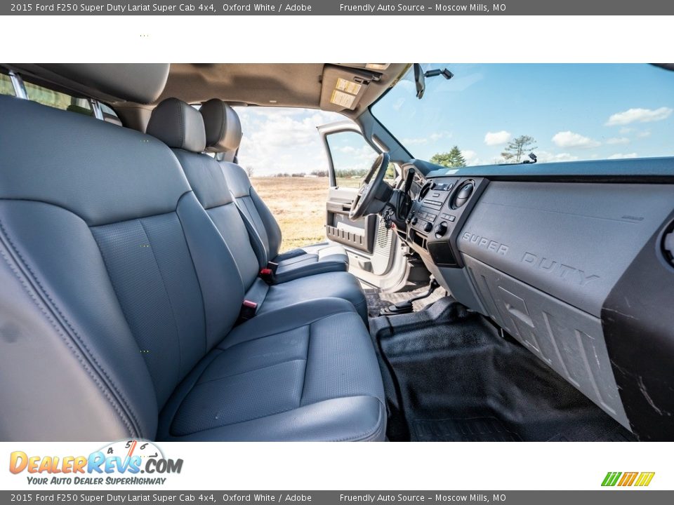 2015 Ford F250 Super Duty Lariat Super Cab 4x4 Oxford White / Adobe Photo #26
