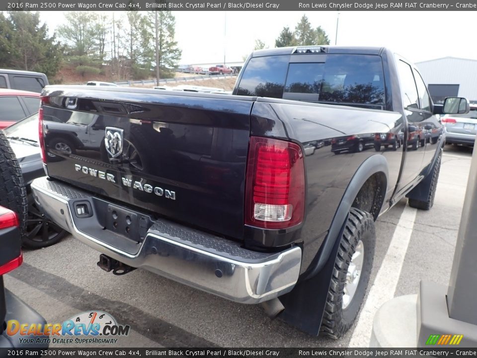 2016 Ram 2500 Power Wagon Crew Cab 4x4 Brilliant Black Crystal Pearl / Black/Diesel Gray Photo #3