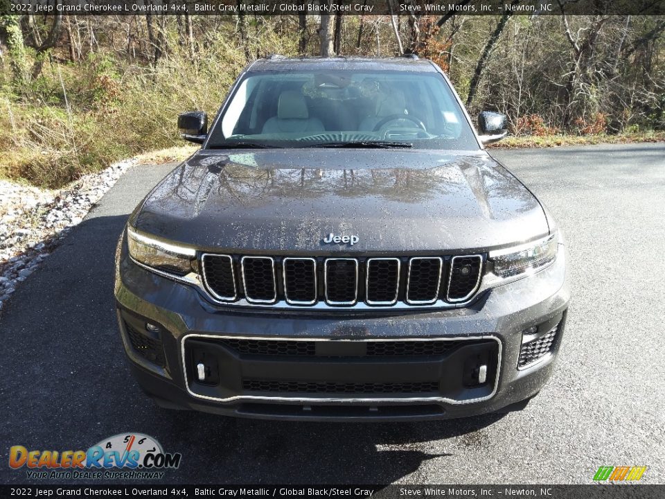 2022 Jeep Grand Cherokee L Overland 4x4 Baltic Gray Metallic / Global Black/Steel Gray Photo #3