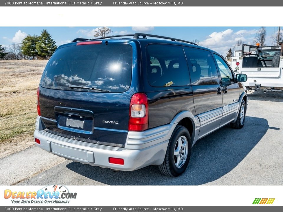 2000 Pontiac Montana International Blue Metallic / Gray Photo #4