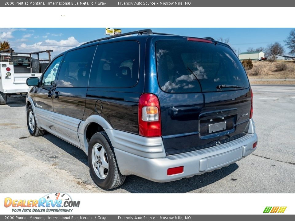 2000 Pontiac Montana International Blue Metallic / Gray Photo #6