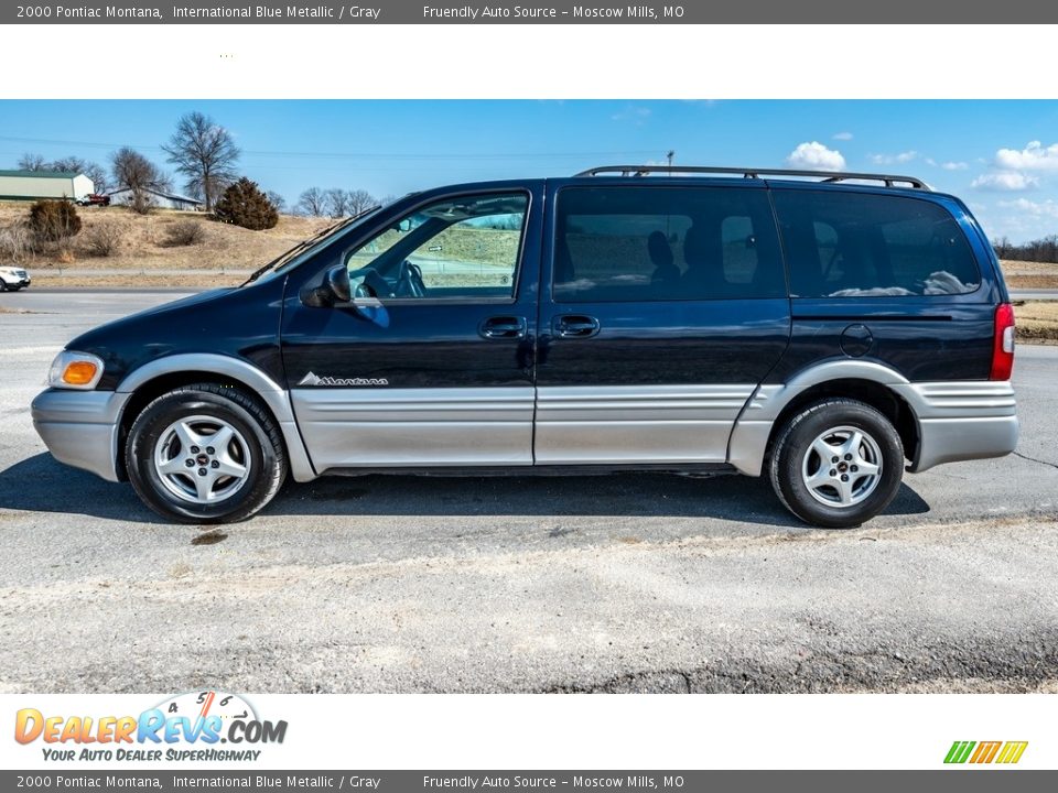 2000 Pontiac Montana International Blue Metallic / Gray Photo #7