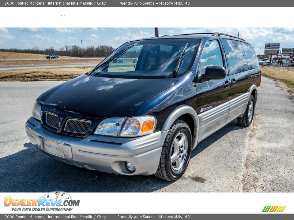 2000 Pontiac Montana International Blue Metallic / Gray Photo #8