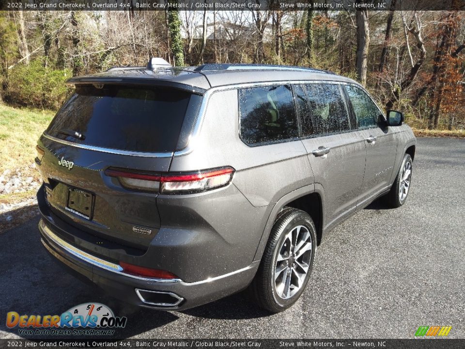 2022 Jeep Grand Cherokee L Overland 4x4 Baltic Gray Metallic / Global Black/Steel Gray Photo #6