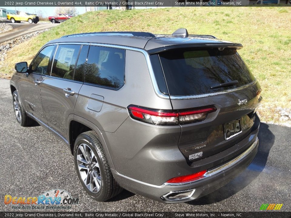 2022 Jeep Grand Cherokee L Overland 4x4 Baltic Gray Metallic / Global Black/Steel Gray Photo #8