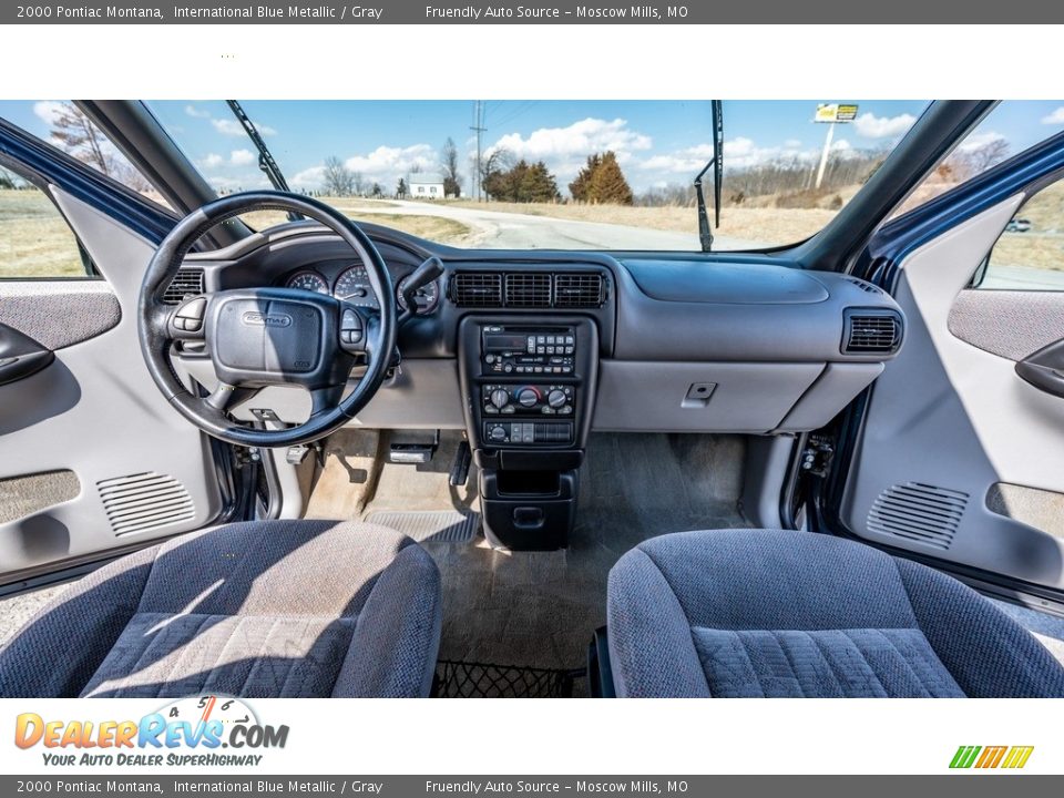 2000 Pontiac Montana International Blue Metallic / Gray Photo #27