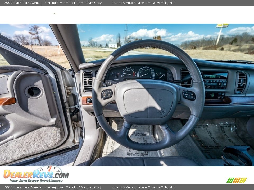 2000 Buick Park Avenue Sterling Silver Metallic / Medium Gray Photo #27