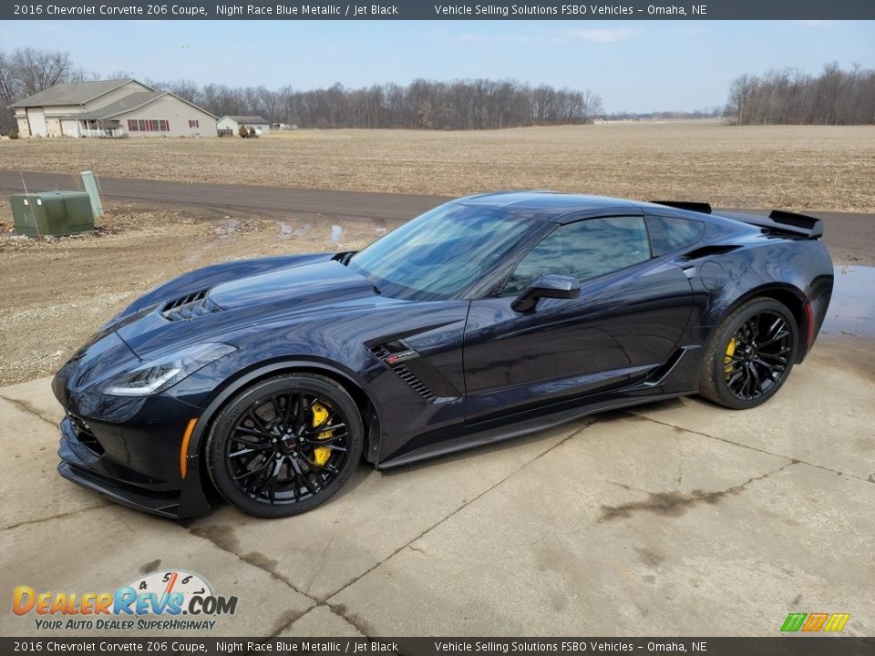 Night Race Blue Metallic 2016 Chevrolet Corvette Z06 Coupe Photo #1