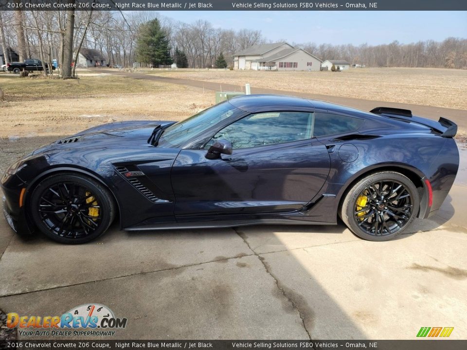 2016 Chevrolet Corvette Z06 Coupe Night Race Blue Metallic / Jet Black Photo #3