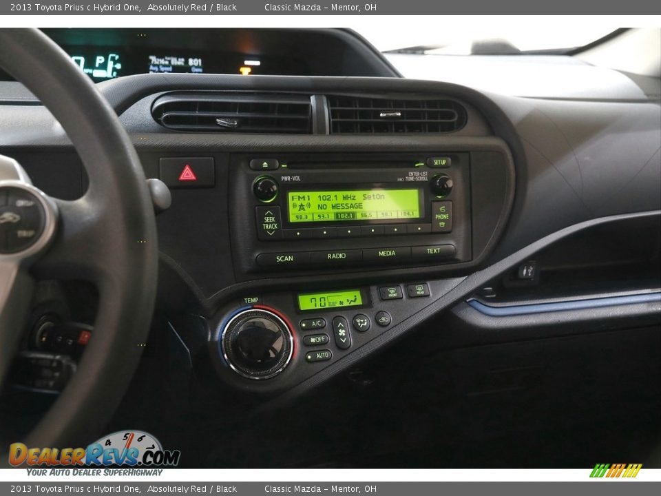 Controls of 2013 Toyota Prius c Hybrid One Photo #9