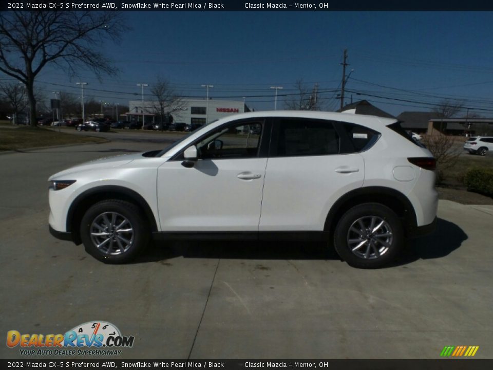 2022 Mazda CX-5 S Preferred AWD Snowflake White Pearl Mica / Black Photo #6