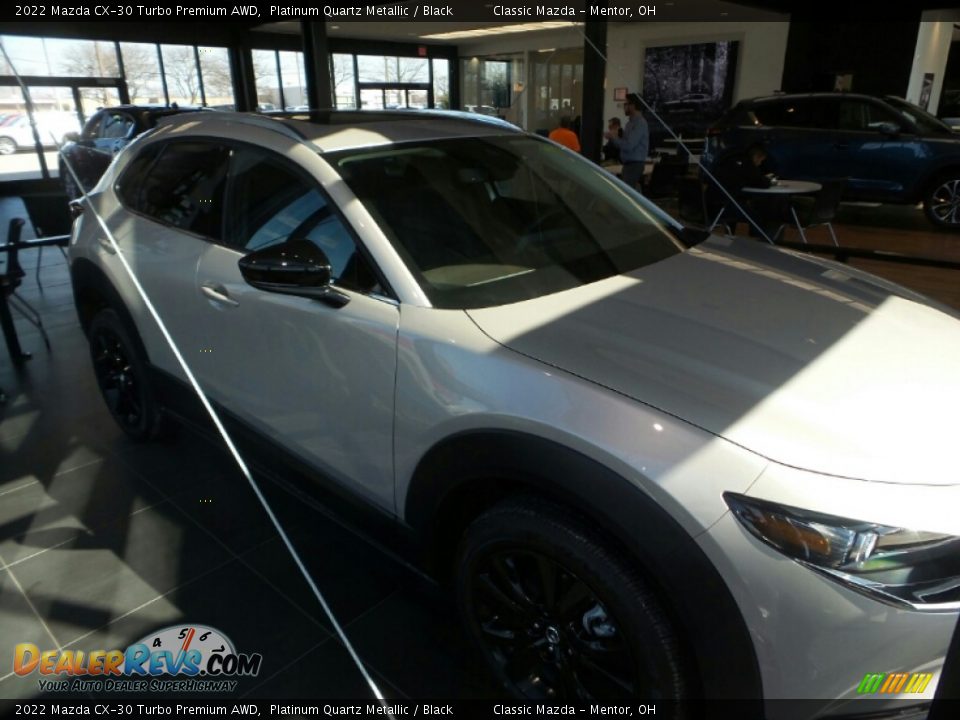 2022 Mazda CX-30 Turbo Premium AWD Platinum Quartz Metallic / Black Photo #1
