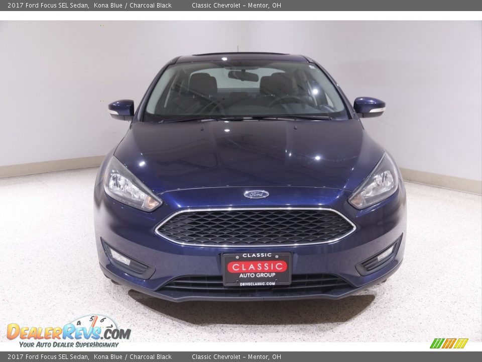 2017 Ford Focus SEL Sedan Kona Blue / Charcoal Black Photo #2