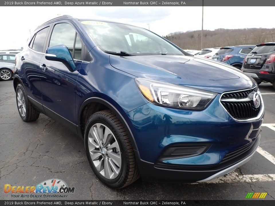 2019 Buick Encore Preferred AWD Deep Azure Metallic / Ebony Photo #4
