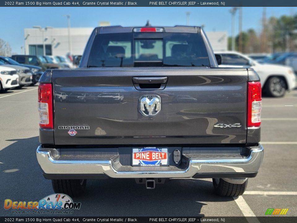 2022 Ram 1500 Big Horn Quad Cab 4x4 Granite Crystal Metallic / Black Photo #5