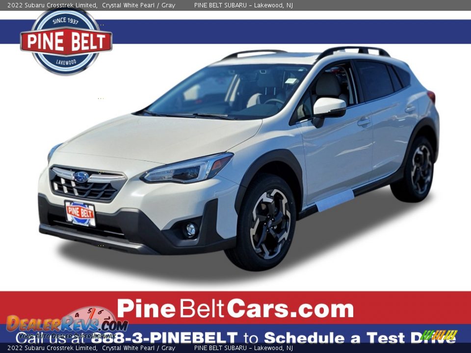 2022 Subaru Crosstrek Limited Crystal White Pearl / Gray Photo #1