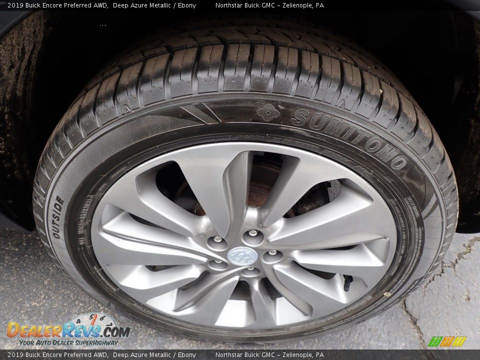 2019 Buick Encore Preferred AWD Deep Azure Metallic / Ebony Photo #14
