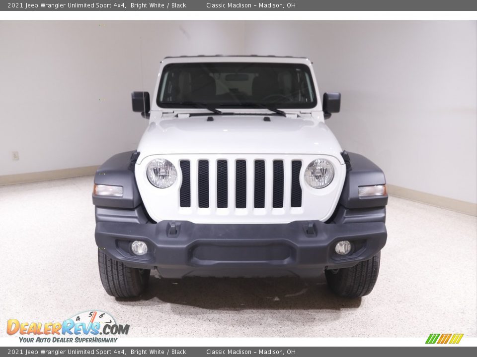 2021 Jeep Wrangler Unlimited Sport 4x4 Bright White / Black Photo #2