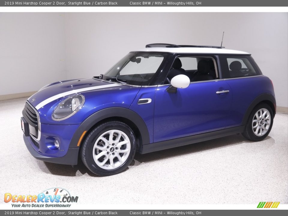 2019 Mini Hardtop Cooper 2 Door Starlight Blue / Carbon Black Photo #3