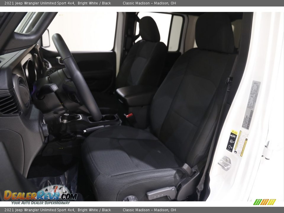 2021 Jeep Wrangler Unlimited Sport 4x4 Bright White / Black Photo #5