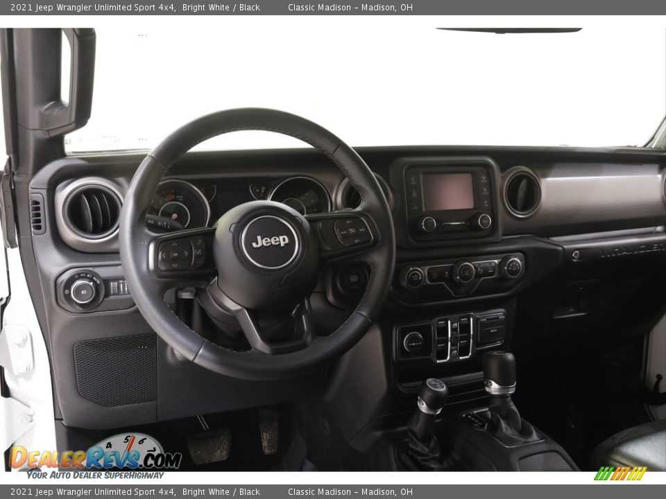 2021 Jeep Wrangler Unlimited Sport 4x4 Bright White / Black Photo #6