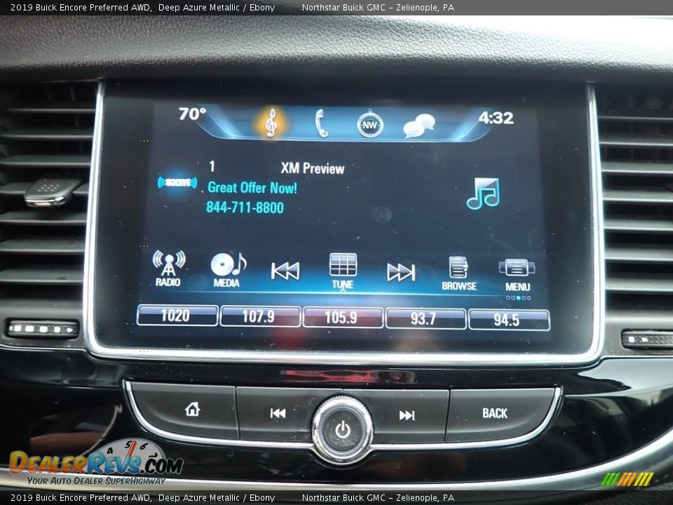 2019 Buick Encore Preferred AWD Deep Azure Metallic / Ebony Photo #22