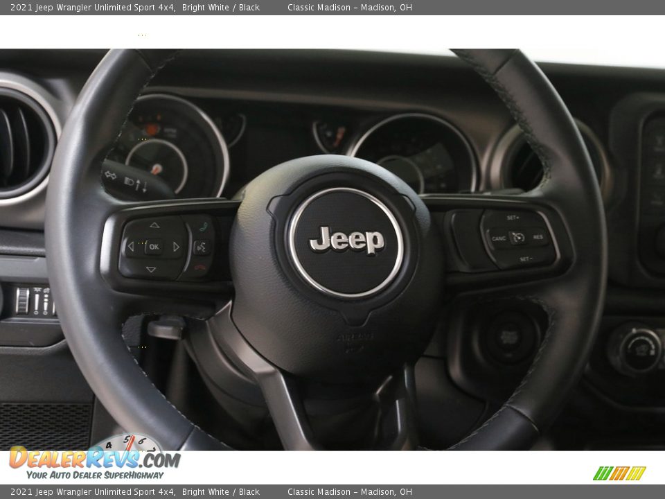 2021 Jeep Wrangler Unlimited Sport 4x4 Bright White / Black Photo #7