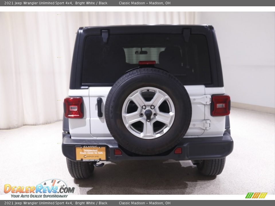 2021 Jeep Wrangler Unlimited Sport 4x4 Bright White / Black Photo #17